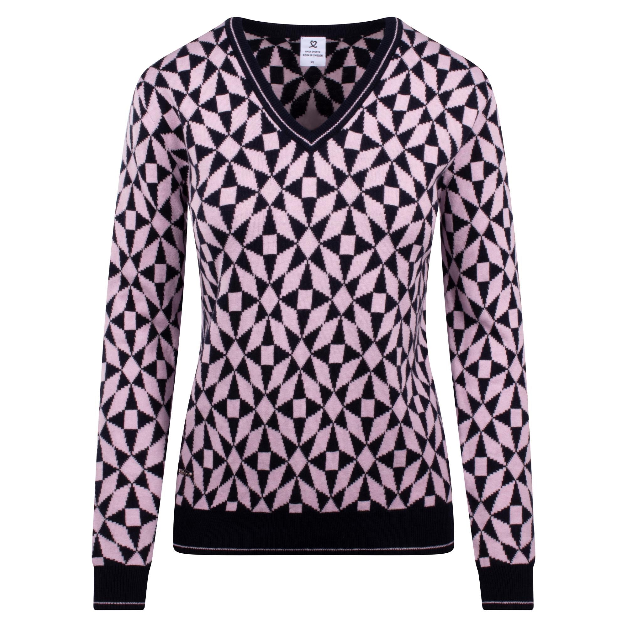 Daily Sports Jacquard Ladies Golf Knitted Jumper Mosaic Harmony
